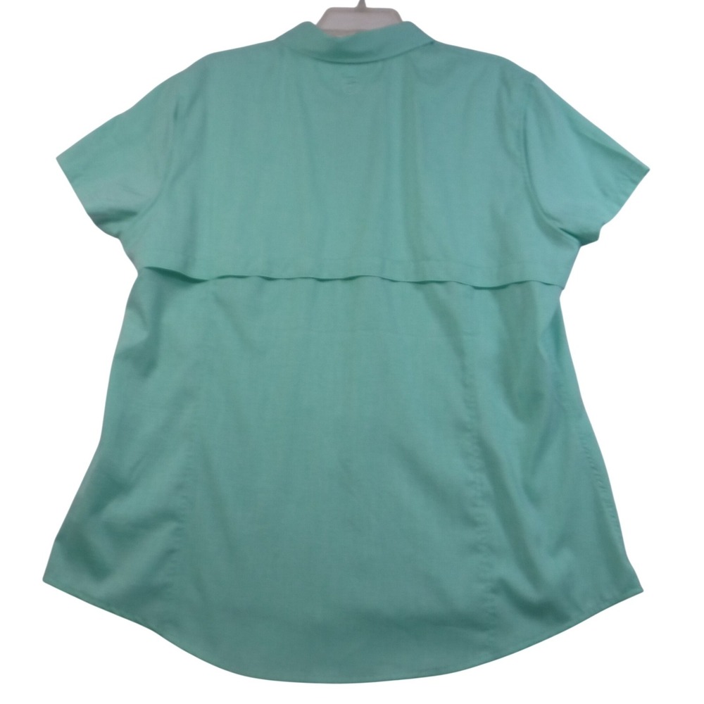 Magellan Outdoors FishGear Womens XXL Mint Green UPF 30 Fishing Shirt NWT - Picture 2 of 11